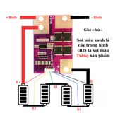  Mạch đóng bình ác quy xe máy 4S-3S mạch bảo vệ pin sắt dòng xả liên tục 35A sả tức thời 600A - Pin247 