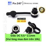  Jack sạc DC-022B chuẩn 5.5mm x 2.1mm (Jack DC Có cao su chống nước) - vui lòng mua đơn từ 10k trở lên 