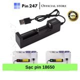  Sạc Pin Li-ion 3.7V 18650, 14500, 16340... (Có ngắt khi đầy) 