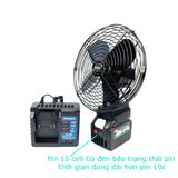  Quạt tích điện Makita 18V 8 inch quạt pin mini để bàn trên 8h liên tục BH 12TH ưu việt hơn yoobao 