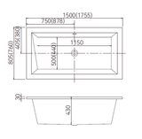  Bồn Tắm âm RBT-001 
