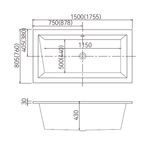 Bồn Tắm âm RBT-002 
