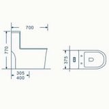  Bồn cầu một khối RT-102SS 