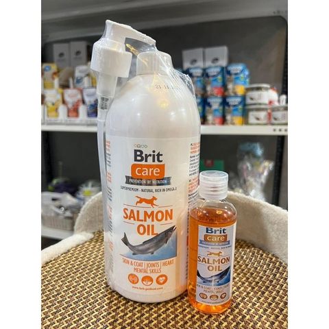  DẦU CÁ HỒI CHO CHÓ MÈO BRIT CARE NHẬP ĐỨ 