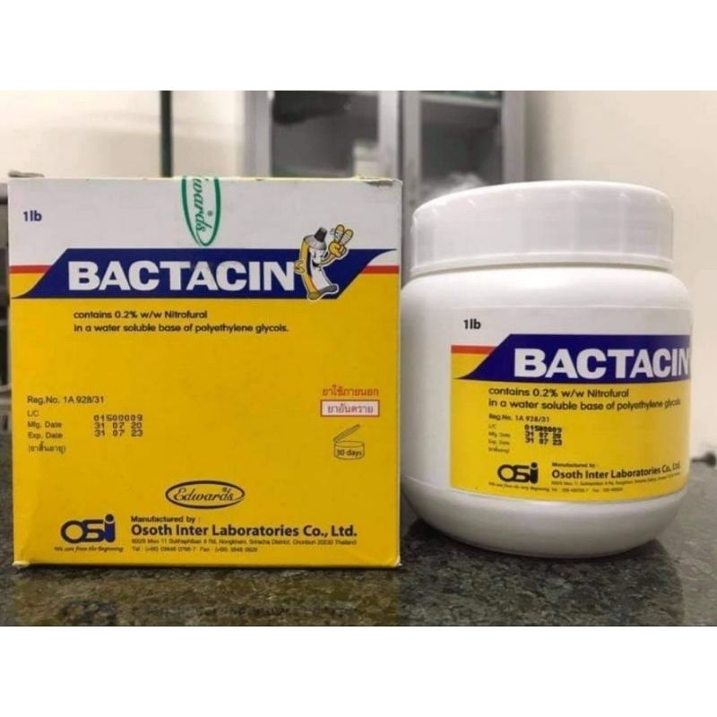  Bactacin  500g - bôi vết thương ngoài da trên Chó Mèo 