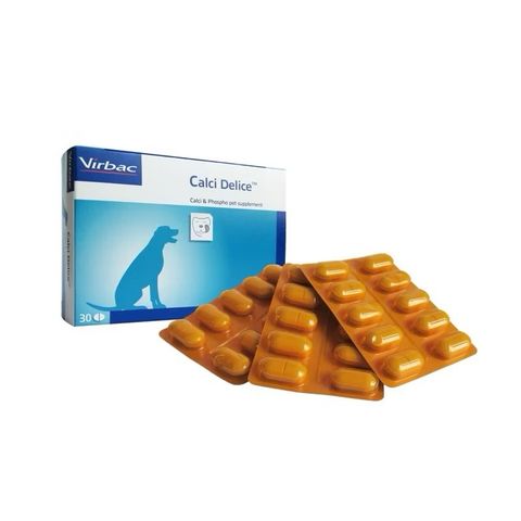  Calci Delice(1 vỉ) cung cấp Canxi, Phospho, Flouride và Vitamin D3 cho Chó Mèo 