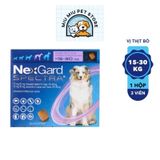  NexGard SPECTRA ( Hộp 3 viên)- Viên nhai phòng & trị nội, ngoại ký sinh (ve, rận, bọ chét, ghẻ Demodex, giun sán)cho Chó 