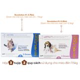  Nhỏ gáy Revolution trị ve rận, giun sán trên Chó Mèo (1 tuýt) 