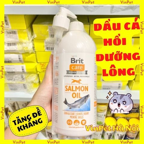  DẦU CÁ HỒI CHO CHÓ MÈO BRIT CARE NHẬP ĐỨ 