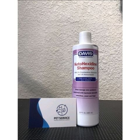  Sữa tắm Davis Ketohexidine- hỗ trợ diệt nấm,ngứa viêm da cho chó mèo 