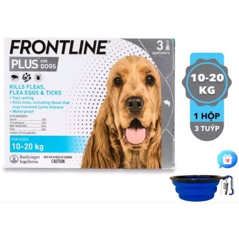  FRONTLINE Plus ( 1 tuýp ) Nhỏ gáy trị ve rận, bọ chét Chó 