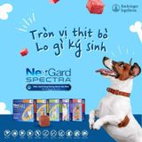  NexGard SPECTRA ( Hộp 3 viên)- Viên nhai phòng & trị nội, ngoại ký sinh (ve, rận, bọ chét, ghẻ Demodex, giun sán)cho Chó 