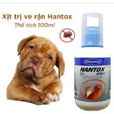  Xịt Hantox Spray ve rận, kí sinh trùng, ghẻ ở chó mèo, thú cưng 100ml 