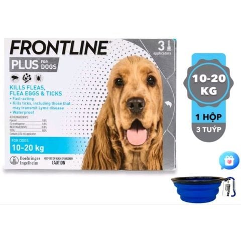  FRONTLINE Plus ( 1 tuýp ) Nhỏ gáy trị ve rận, bọ chét Chó 
