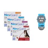  NexGard(1 viên) - Viên nhai diệt Ve Rận, Bọ chét, Ghẻ dành cho chó size từ 2-50kg 