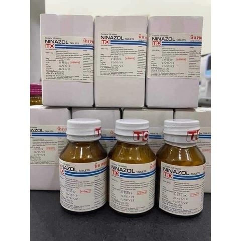  Ninazol cho mèo, chó bị nấm(1 viên) 