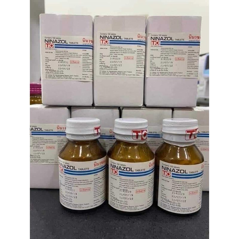  Ninazol cho mèo, chó bị nấm(1 viên) 