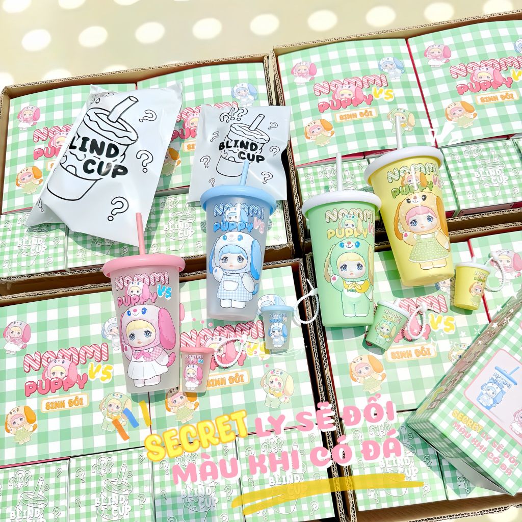  Ly Sỉ Sẵn In 3D Nổi Hoạ Tiết Nommi Sinh Đôi 