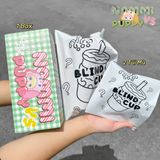  Ly Sỉ Sẵn In 3D Nổi Hoạ Tiết Nommi Sinh Đôi 