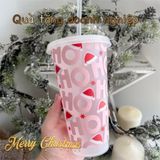  Ly In 3D Nổi Hoạ Tiết Giáng Sinh 2024 