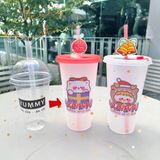  Ly In 3D Nổi Hoạ Tiết Giáng Sinh 2024 