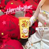  Ly In 3D Nổi Hoạ Tiết Tết 2025 ( BST 01 ) 