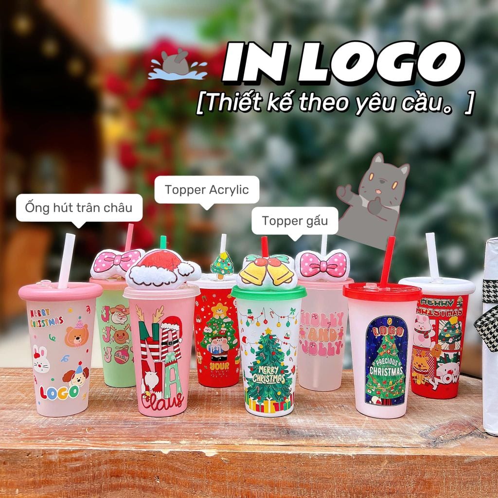  Ly In 3D Nổi Hoạ Tiết Giáng Sinh 2024 ( Part 2) 