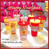  Ly In 3D Nổi Hoạ Tiết Tết 2025 ( BST 01) 