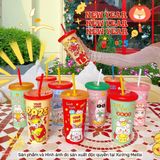  Ly In 3D Nổi Hoạ Tiết Tết 2025 ( BST 01 ) 