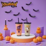  Ly In 3D Nổi Hoạ Tiết Halloween 2025 