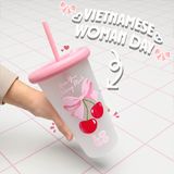  Ly In 3D Nổi Hoạ Tiết Ngày Phụ Nữ ( 8/3 và 20/10) - Mẫu 2025 