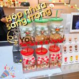  Ly Bọc Bao Da Nơ Hoạ Tiết Giáng Sinh 2025 