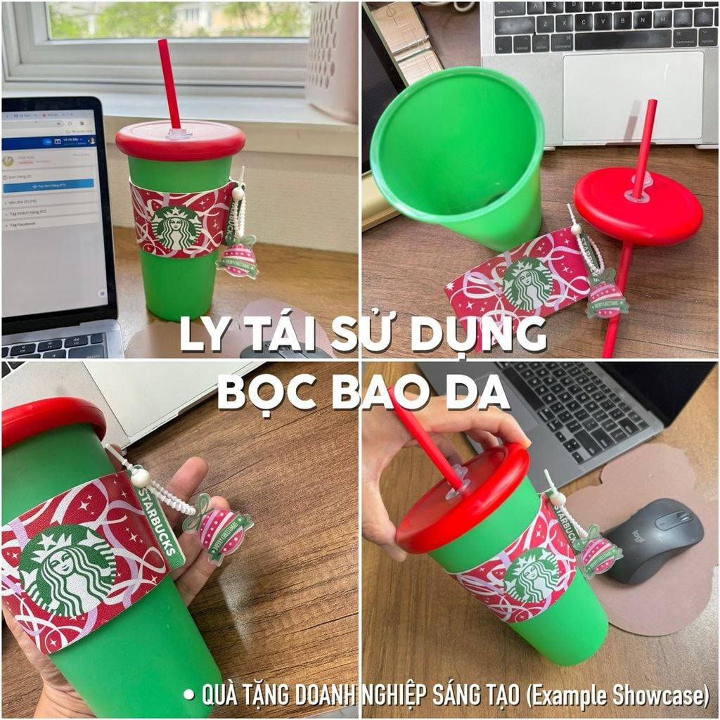  Ly Bọc Bao Da Hoạ Tiết Giáng Sinh 2025 