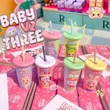  Ly Sỉ Sẵn In 3D Nổi Hoạ Tiết BB3 Sinh Đôi 