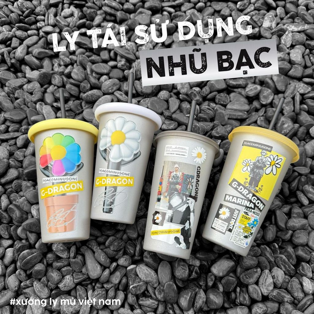  Ly Sỉ Sẵn In 3D Nổi Hoạ Tiết G-Dragon 