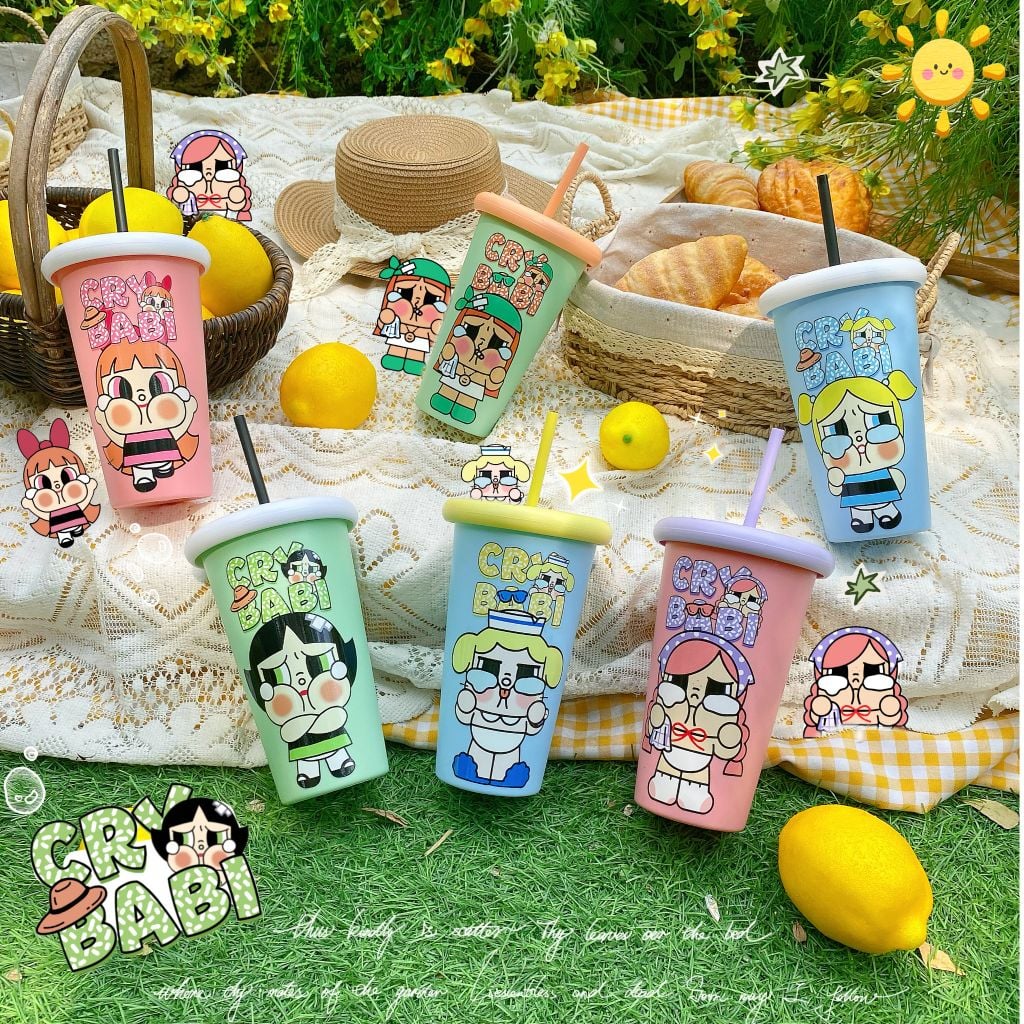  Ly Sỉ Sẵn In 3D Nổi Hoạ Tiết Crybaby 