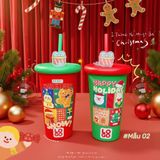  Ly In 3D Nổi Hoạ Tiết Giáng Sinh 2025 