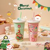  Ly In 3D Nổi Hoạ Tiết Giáng Sinh 2025 