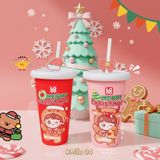  Ly In 3D Nổi Hoạ Tiết Giáng Sinh 2025 