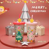  Ly In 3D Nổi Hoạ Tiết Giáng Sinh 2025 