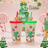  Ly In 3D Nổi Hoạ Tiết Giáng Sinh 2025 