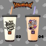  Ly In 3D Nổi Hoạ Tiết Halloween 2025 