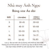  Áo dài Nâu Hồng Tay Loe đính ngọc xinh xắn 