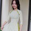  Áo dài Nhí Bèo Cốm dễ thương 