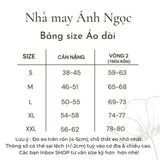  Áo dài nhí hồng hoạ tiết cổ vuông 