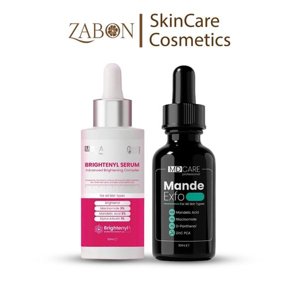 Combo Serum MD CARE BRIGHTENYL SERUM ADVANCED BRIGHTENING COMPLEX 30ml và MD CARE Mande Exfo 30ml