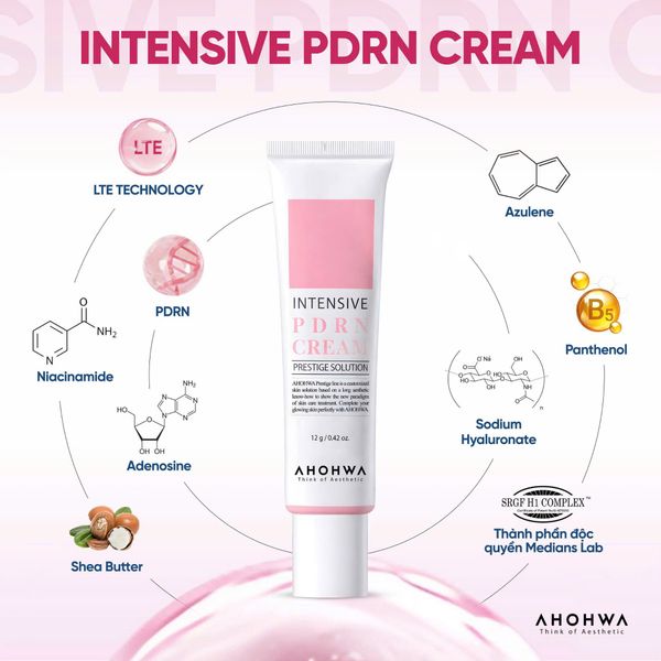 Kem dưỡng Ahohwa Intensive PDRN Cream phục hồi đa tầng 12g
