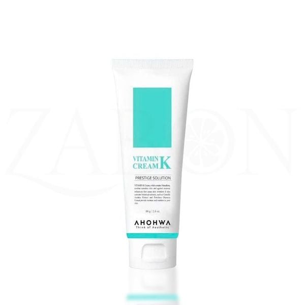 Kem dưỡng phục hồi Ahohwa Vitamin K Cream 80g - Phục hồi da mỏng đỏ, giãn mao mạch, làm dịu da