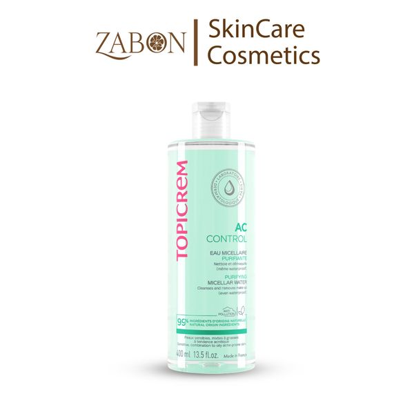 Nước tẩy trang Topicrem AC CONTROL Purifying Micellar Water dành cho da dầu mụn 400ml