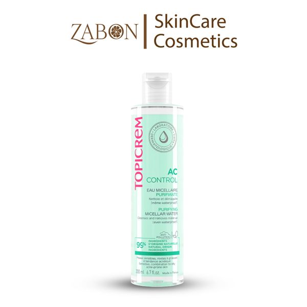 Nước tẩy trang Topicrem AC CONTROL Purifying Micellar Water dành cho da dầu mụn 200ml